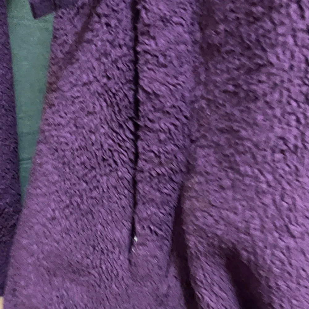 Girls The North Face Purple and Gray Fleece Jacket size large